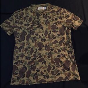 Polo Ralph Lauren Denim & Supply Camo Henley Shirt – Size M
